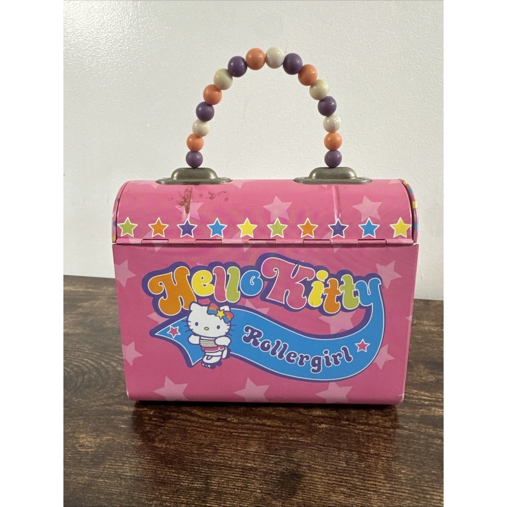 RARE Sanrio Hello Kitty Tin Tote Purse - Picture 3 of 8
